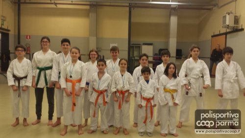 I giovani agonisti della sezione Karate